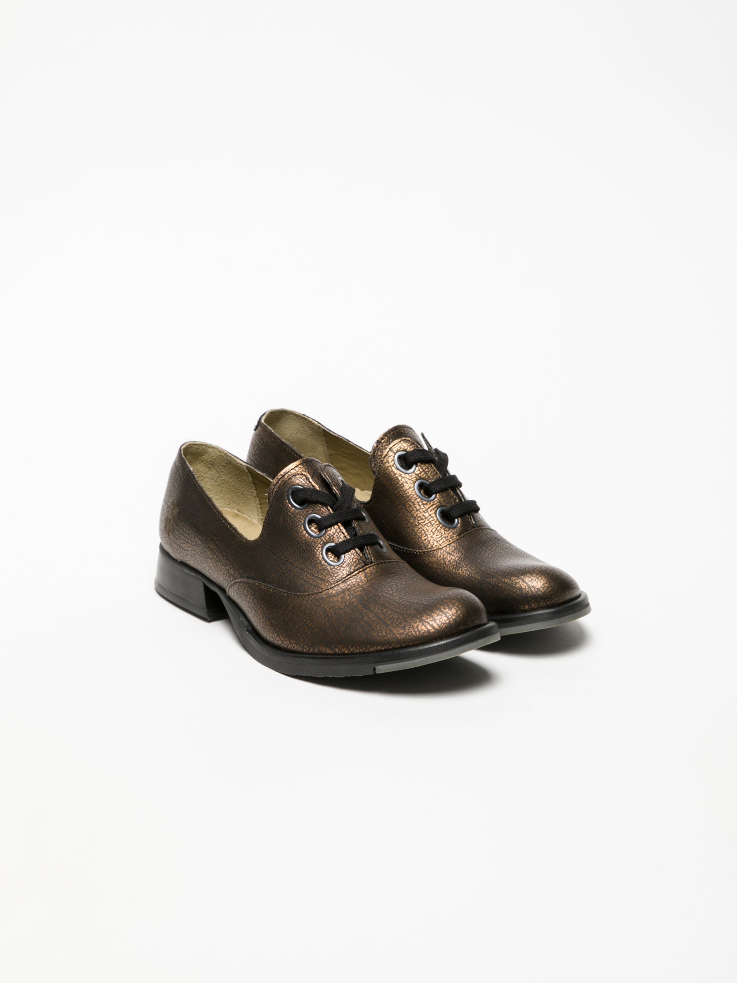 Fly London Sapatos Oxford em Bronze